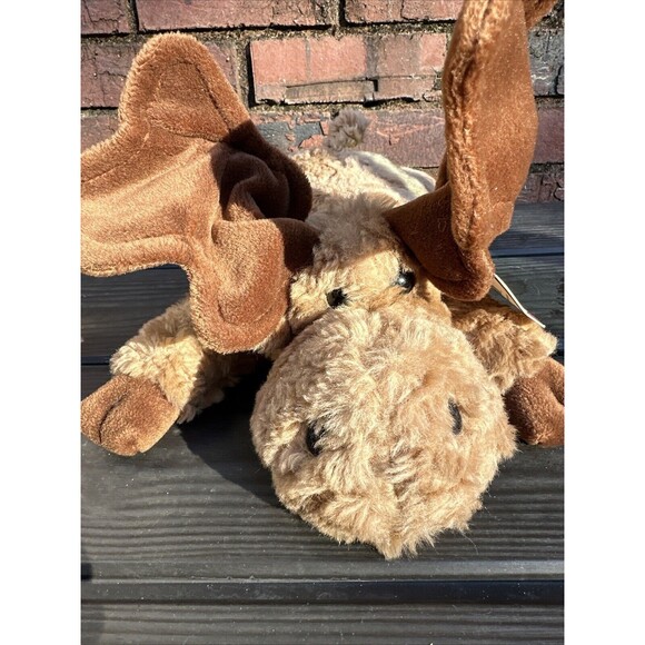 TY Classic Plush Moose MORTIMER Laying 15"L Brown Floppy Toy Vintage 1995 P12 - Picture 3 of 8